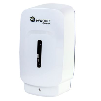 Picture of Hospeco EvoGen No-Touch Foam Wall-Mounted Toilet Seat Cleaner Dispenser, 9-1/2inH x 5-1/8inW x 4inD, White