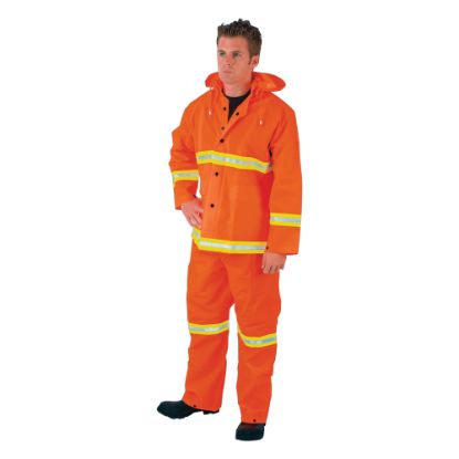 Picture of MCR Safety Three-Piece PVC Rain Suit, X-Large, Orange