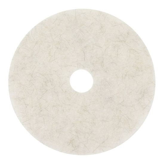 Picture of Niagara 3300N Natural Burnishing Pads, 24in, White, Pack Of 5 Pads