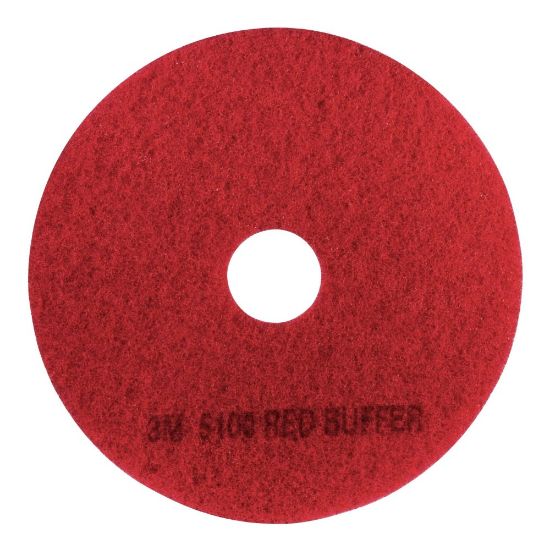 Picture of 3M 5100 Buffer Pads, 18in, Red, Case Of 5 Pads