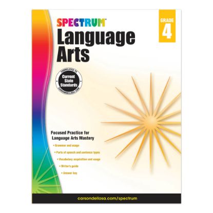 Picture of Carson-Dellosa Spectrum Language Arts Workbook, Grade 4