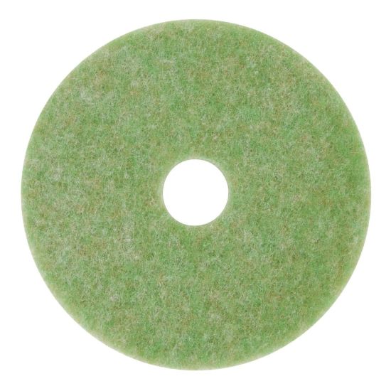 Picture of 3M 5000 TopLine Autoscrubber Floor Pads, 17in, Green, Pack Of 5 Pads