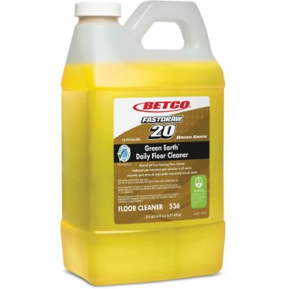 Picture of Betco Green Earth Daily Floor Cleaner, 76 Oz Bottle, Yellow, Case Of 4