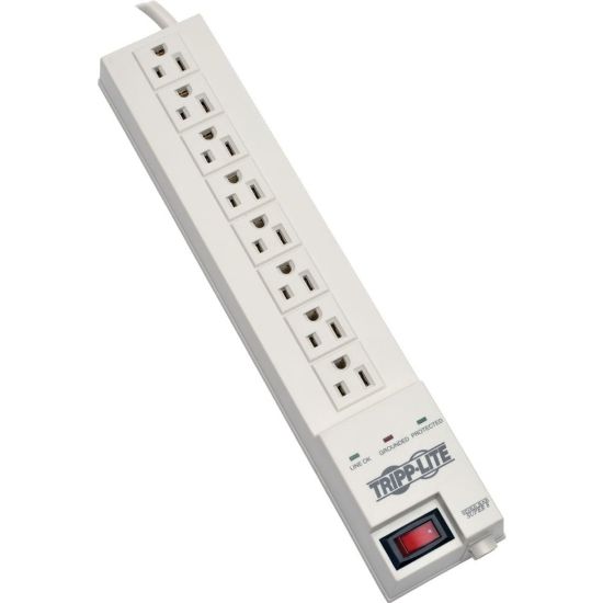 Picture of Tripp Lite by Eaton Protect It! 8-Outlet Home Computer Surge Protector, 8 ft. (2.43 m) Cord, 1080 Joules, Space-Saving Plug - Receptacles: 8 x NEMA 5-15R - 1080J