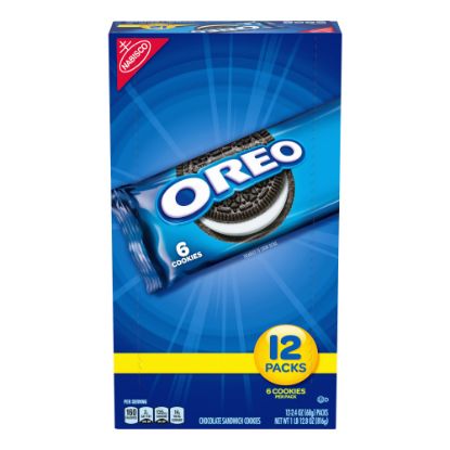 Picture of Oreo Sandwich Cookies, Chocolate, 2.4 Oz, Box Of 12