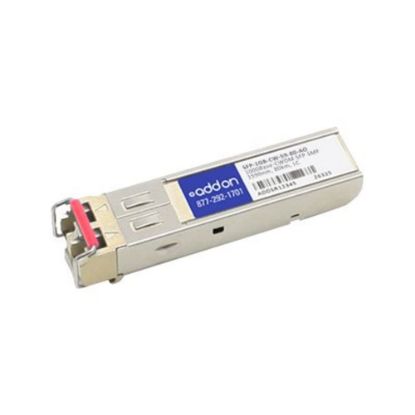 Picture of AddOn - SFP (mini-GBIC) transceiver module - GigE - 1000Base-CWDM - LC single-mode - up to 49.7 miles - 1590 nm - TAA Compliant