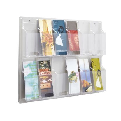 Picture of Clear Literature Rack, Pamphlet, 12 Pockets