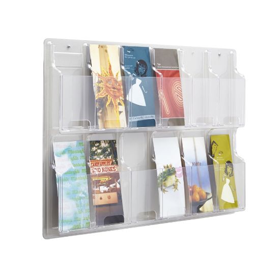 Picture of Clear Literature Rack, Pamphlet, 12 Pockets