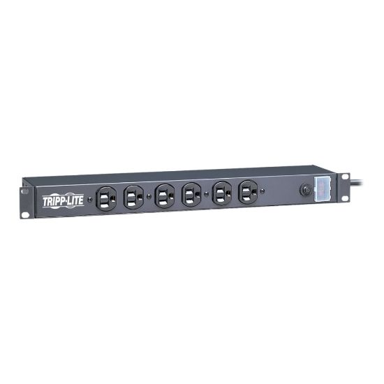 Picture of Tripp Lite Surge Protector Rackmount 14 Outlet 15ft Cord 3000 Joules 1U RM - Surge protector (rack-mountable) - 15 A - AC 120 V - output connectors: 14 - 1U - 19in - black