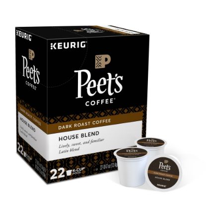 Picture of Peets Coffee & Tea Single-Serve Coffee K-Cup, House Blend, Carton Of 22