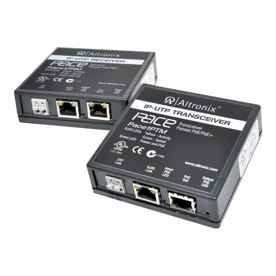 Picture of Altronix PACE1PRMT - Transmitter and receiver - network/power extender - 100Mb LAN - 10Base-T, 100Base-TX - up to 1640 ft