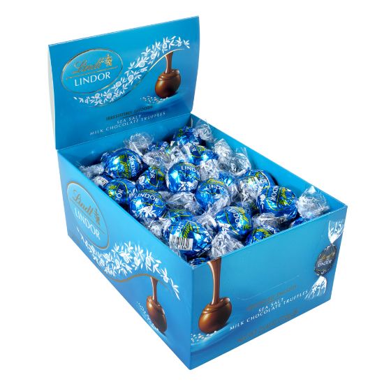 Picture of Lindt Sea Salt Milk Chocolate Truffles, Box Of 60