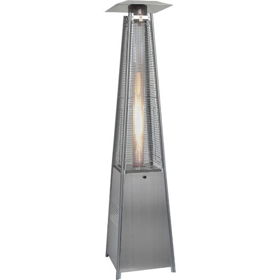 Picture of Hanover 7-Ft. Pyramid Propane Patio Heater in Stainless Steel - Gas - Propane - 12.31 kW - Outdoor - Stainless Steel