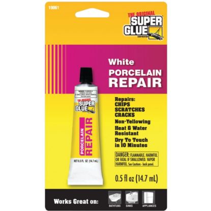 Picture of Super Glue Porcelain Repair - White