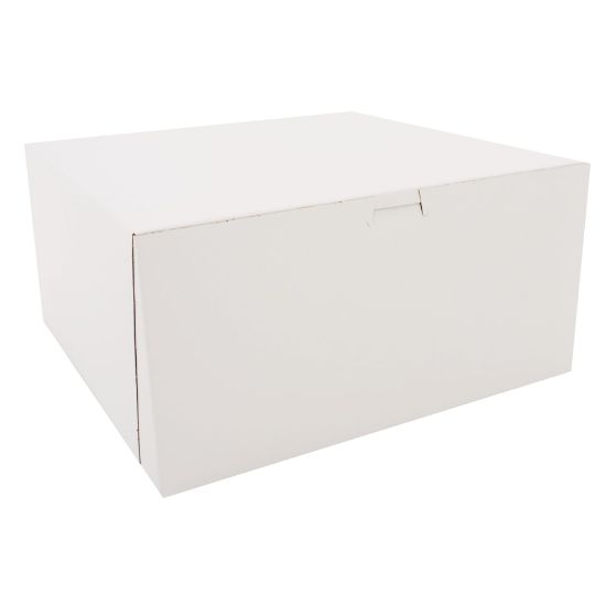 Picture of SCT Bakery Boxes, 12in x 12in x 6in, White, Pack Of 50 Boxes