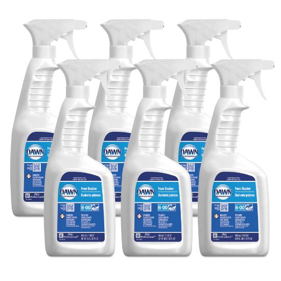 Picture of Dawn Professional Dishwashing Power Dissolver, Fresh Scent, 32 Oz Bottle, Case Of 6