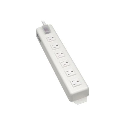 Picture of Tripp Lite Power Strip Metal 120V 5-15R Right Angle 6 Outlet 15ft Cord - Power strip - 15 A - AC 120 V - input: NEMA 5-15 - output connectors: 6 (NEMA 5-15) - 15 ft cord - light gray