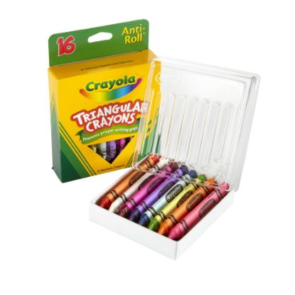 Picture of Crayola Triangular Crayons, Box of 16