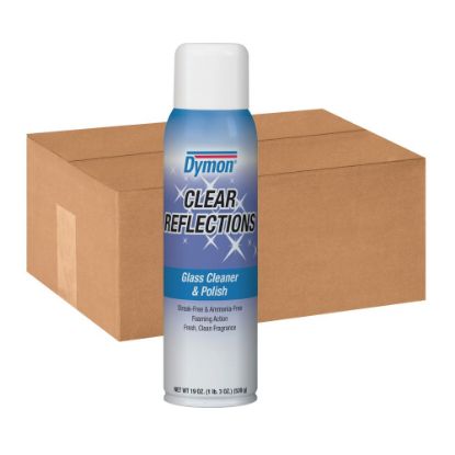 Picture of Dymon Clear Reflections Glass Cleaner Aerosol Spray, 20 Oz Can, Case Of 12