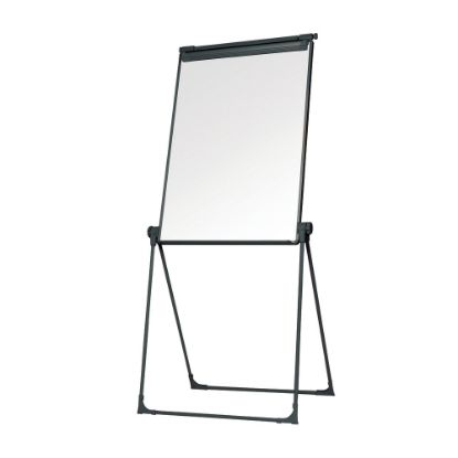 Picture of MasterVision Magnetic Gold Ultra Footbar Folds-To-A-Table Easel, Steel, Black