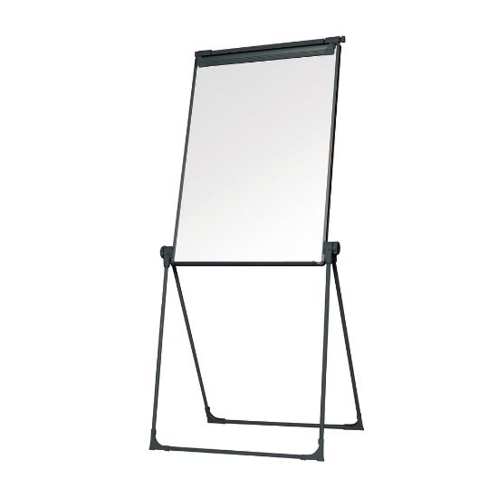 Picture of MasterVision Magnetic Gold Ultra Footbar Folds-To-A-Table Easel, Steel, Black