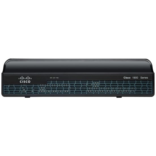 Picture of Cisco 1941 Multi Service Router - 2 Ports - 2 RJ-45 Port(s) - Management Port - 5 - 512 MB - Gigabit Ethernet - 2U - Wall Mountable, Rack-mountable - 90 Day