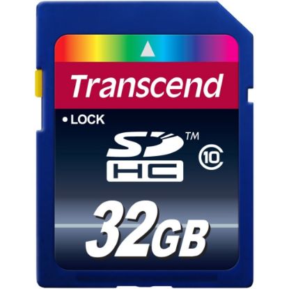 Picture of Transcend TS32GSDHC10 32 GB Class 10 SDHC - Class 10 - 1 Card