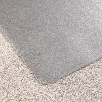 Picture of Floortex Computex Anti-Static Vinyl Lipped Chair Mat for Carpets up to 3/8in, 36in x 48in, Clear