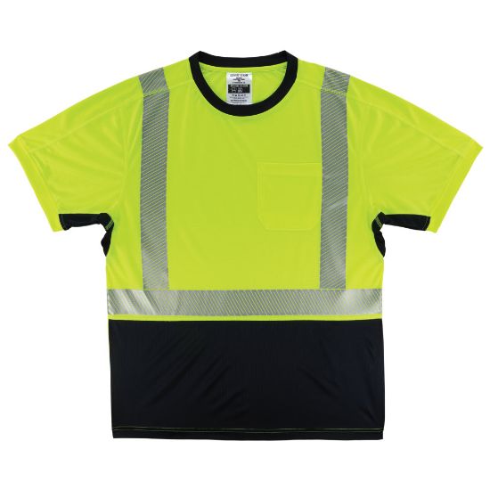 Picture of Ergodyne GloWear 8283BK Lightweight Performance Hi-Vis T-Shirt, Medium, Lime