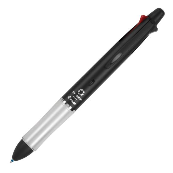 Picture of Pilot Dr. Grip 4+1 Multifunction Ballpoint Pen And Pencil, Fine Point, 0.7 mm, Black Barrel, Assorted Color Ink