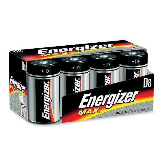 Picture of Energizer MAX Alkaline D Battery 8-Packs - For Multipurpose - D - 96 / Carton