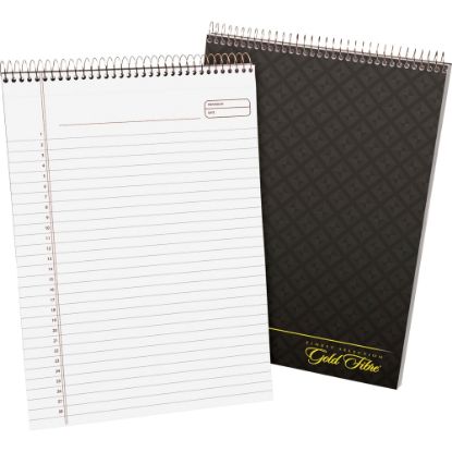 Picture of Ampad Gold Fibre Classic Wirebound Legal Pads, Letter Size, 70 Sheets, Brown