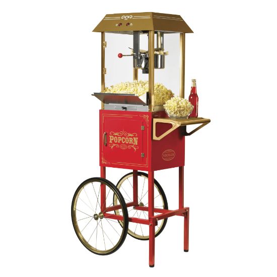 Picture of Nostalgia Electrics NKPCRT10 Vintage Professional Popcorn Cart, Red