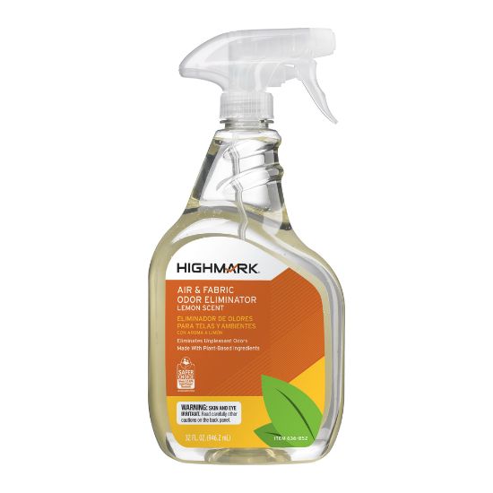 Picture of Highmark Air & Fabric Odor Eliminator, Lemon Scent, 32 Oz, Case Of 12