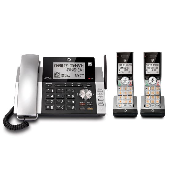 Picture of AT&T CL84215 2 Handsets DECT 6.0 Expandable Phone System With Digital Answering System