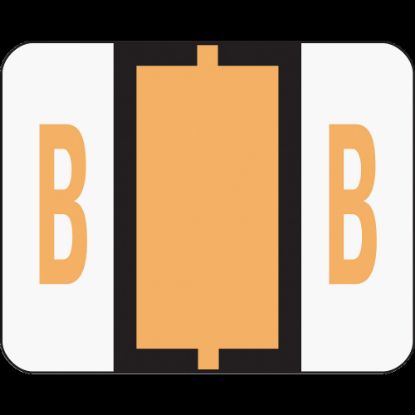 Picture of Smead BCCR Bar-Style Permanent Alphabetical Labels, B, Light Orange, Roll Of 500