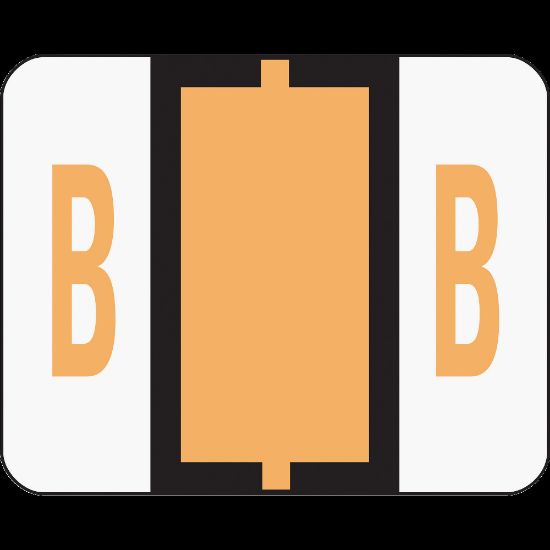 Picture of Smead BCCR Bar-Style Permanent Alphabetical Labels, B, Light Orange, Roll Of 500