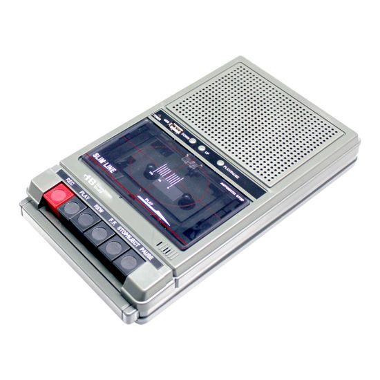 Picture of Hamilton Electronics HA802-8V Cassette Recorder, 10inH x 6inW x 2inD, Gray, HECHA802