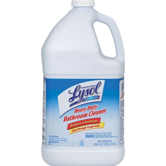 Picture of Lysol Professional Disinfectant Heavy Duty Bathroom Cleaner Concentrate, 128 Oz Bottle