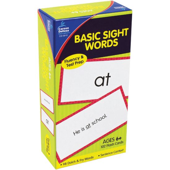 Picture of Carson-Dellosa Flash Cards - Basic Sight Words