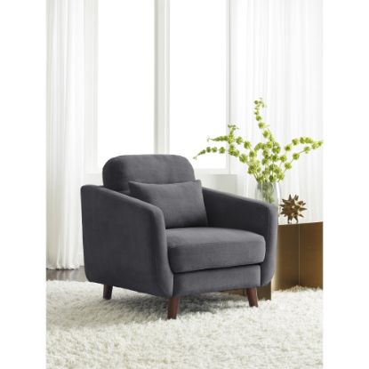 Picture of Serta Sierra Collection Arm Chair, Slate Gray/Chestnut