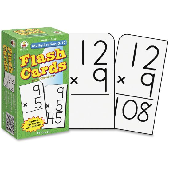 Picture of Carson-Dellosa Flash Cards - Multiplication 0-12