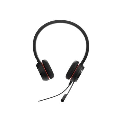 Picture of Jabra Evolve 20SE Headset - Stereo - USB Type C - Wired - 32 Ohm - 150 Hz - 7 kHz - On-ear - Binaural - Supra-aural - 3.94 ft Cable - Electret Condenser Microphone - Black