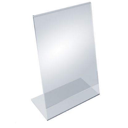 Picture of Azar Displays Acrylic L-Shaped Sign Holders, 14in x 8 1/2in, Clear, Pack Of 10