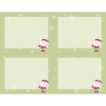 Picture of Great Papers! Holiday Postcards, 4-Up, 8 1/2in x 11in, Merry Christmas Santa, Pack Of 80