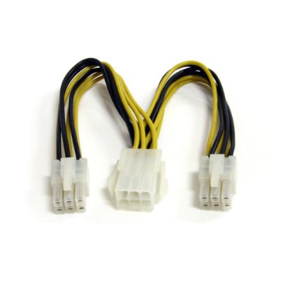 Picture of StarTech.com 6in PCI Express Power Splitter Cable - Split a single PCI Express 6-pin power connection into two power connections