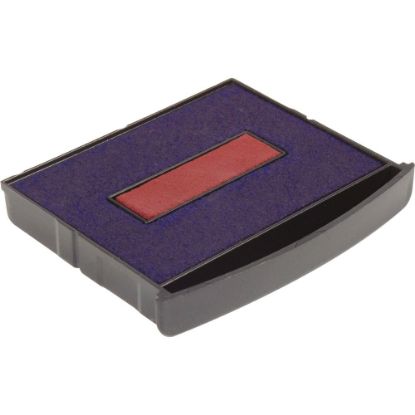 Picture of Xstamper Classix Self-inking Replacement Pad - 1 Each - Red, Blue Ink - Red, Blue