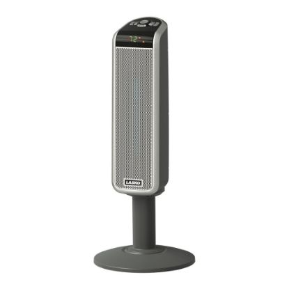 Picture of Lasko 5397 1500 Watts Electric Ceramic Oscillating Pedestal Heater, 2 Heat Settings, 30inH x 12inW x 12inD, Silver