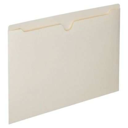 Picture of SKILCRAFT Manila Double-Ply Tab File Jackets, Legal Size Paper, 8 1/2in x 14in, Box Of 100