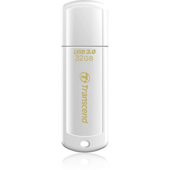 Picture of Transcend 32GB JetFlash 730 USB 3.0 Flash Drive - 32 GB - USB 3.0 - White